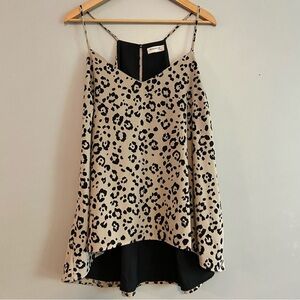 Monteau Black and Cream Patterned Top